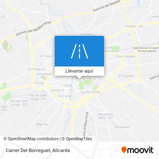 Mapa Carrer Del Borreguet