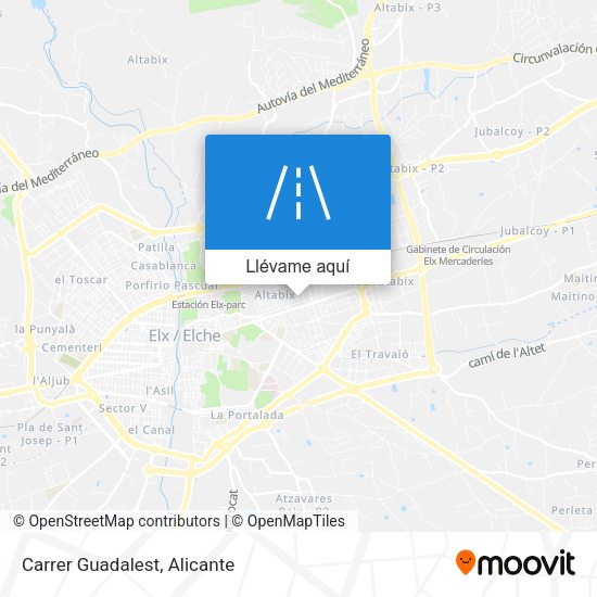 Mapa Carrer Guadalest