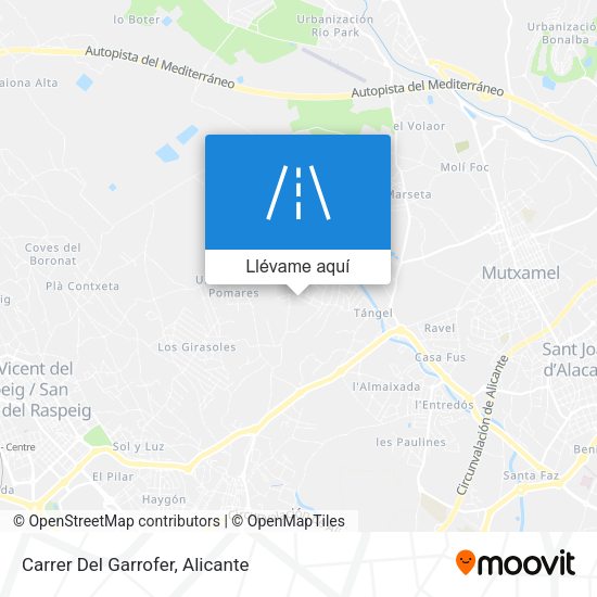 Mapa Carrer Del Garrofer