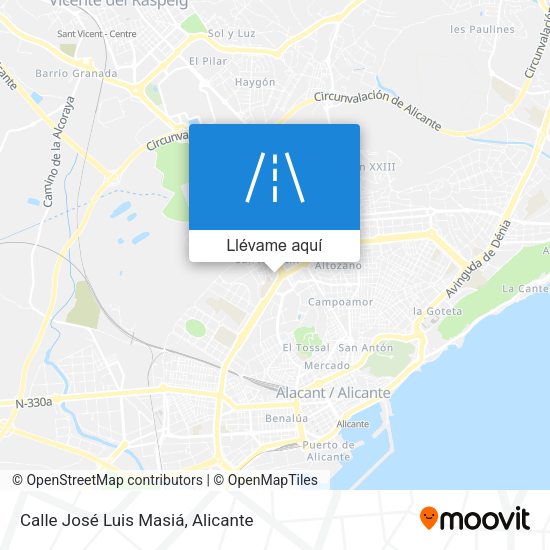 Mapa Calle José Luis Masiá