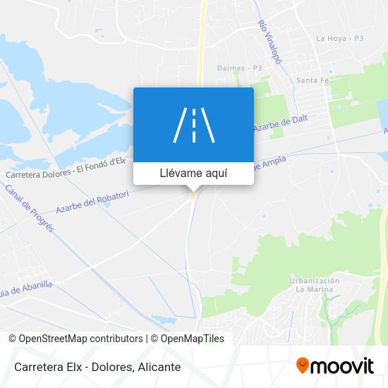 Mapa Carretera Elx - Dolores
