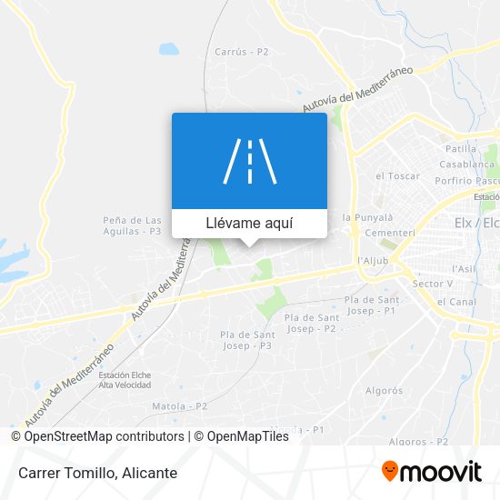 Mapa Carrer Tomillo