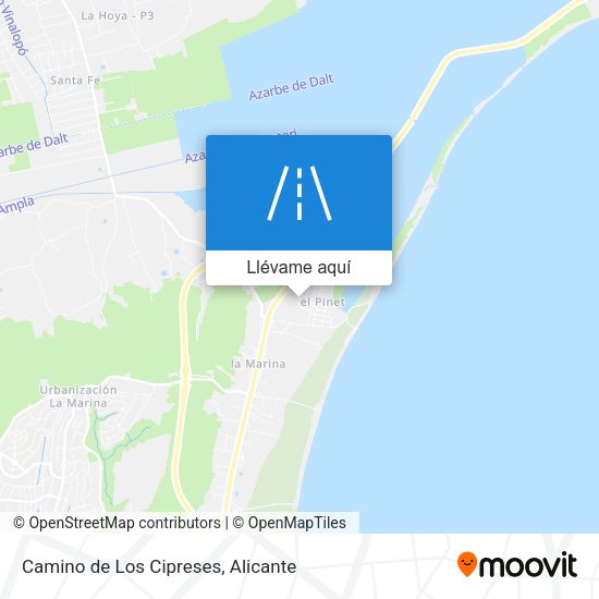 Mapa Camino de Los Cipreses