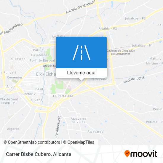 Mapa Carrer Bisbe Cubero