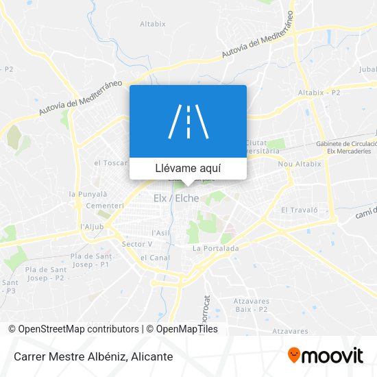 Mapa Carrer Mestre Albéniz
