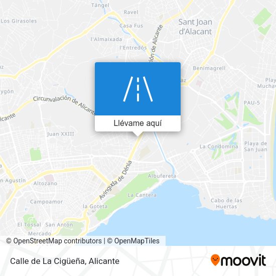 Mapa Calle de La Cigüeña
