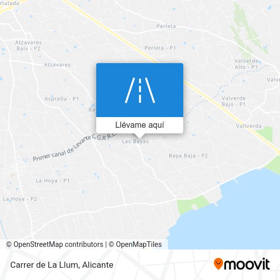Mapa Carrer de La Llum