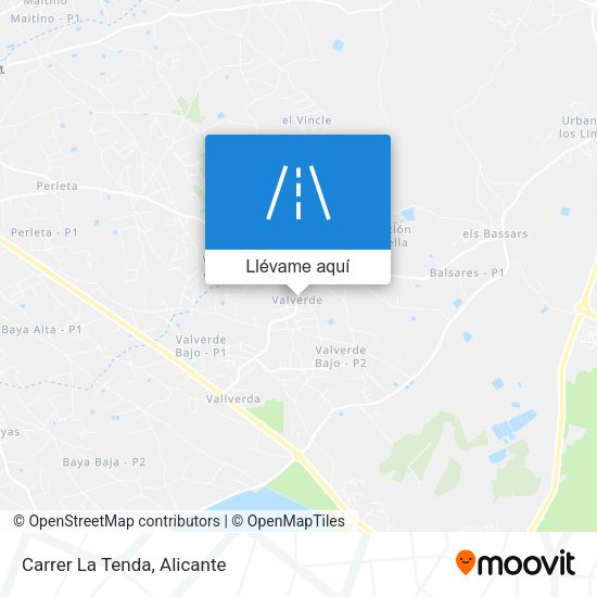 Mapa Carrer La Tenda