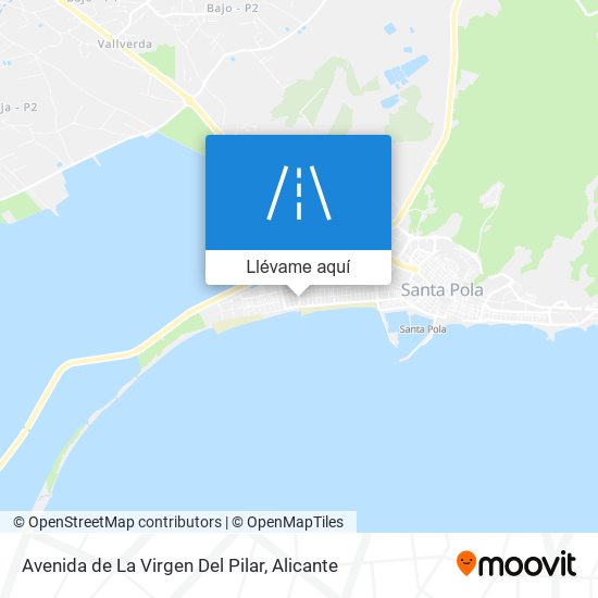 Mapa Avenida de La Virgen Del Pilar