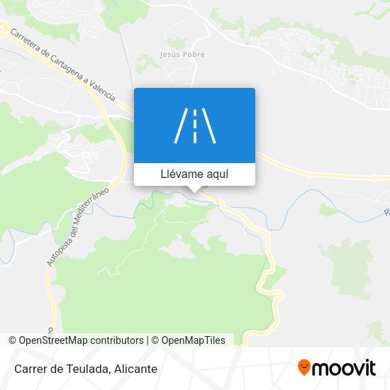 Mapa Carrer de Teulada