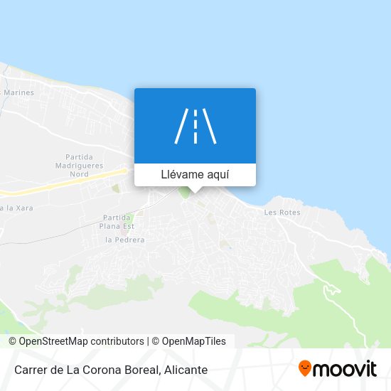 Mapa Carrer de La Corona Boreal