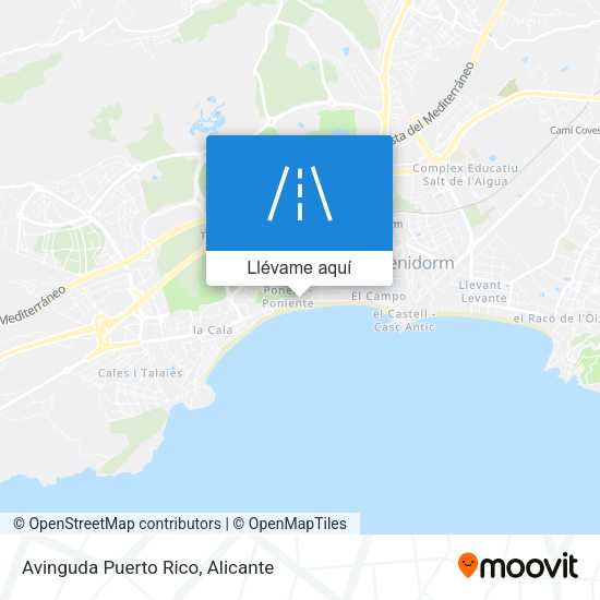Mapa Avinguda Puerto Rico