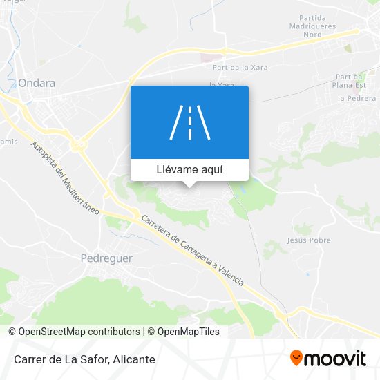 Mapa Carrer de La Safor