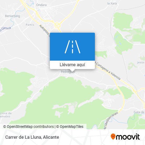Mapa Carrer de La Lluna
