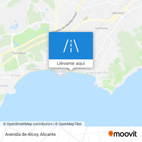 Mapa Avenida de Alcoy