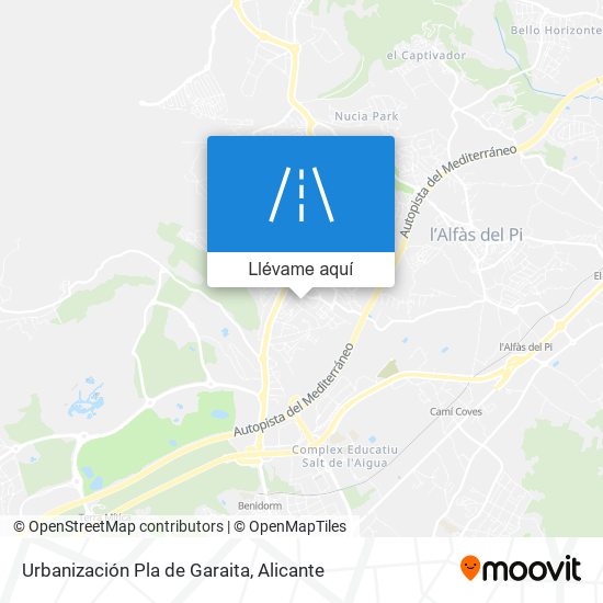 Mapa Urbanización Pla de Garaita