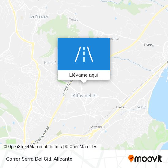 Mapa Carrer Serra Del Cid