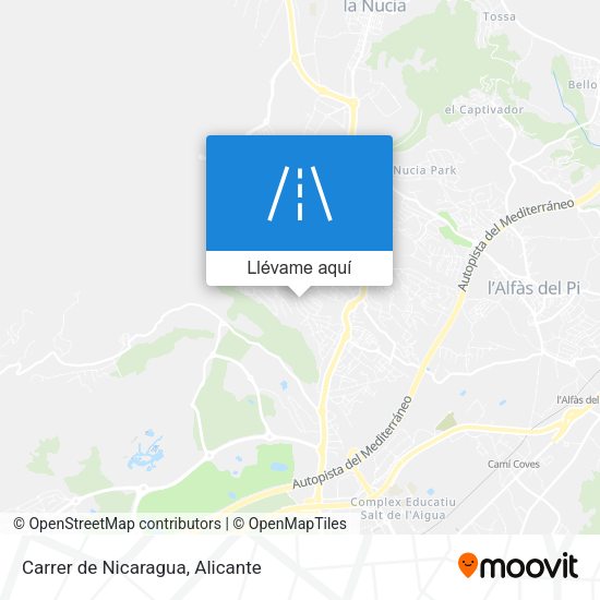 Mapa Carrer de Nicaragua