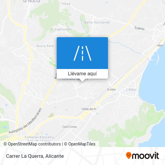 Mapa Carrer La Querra
