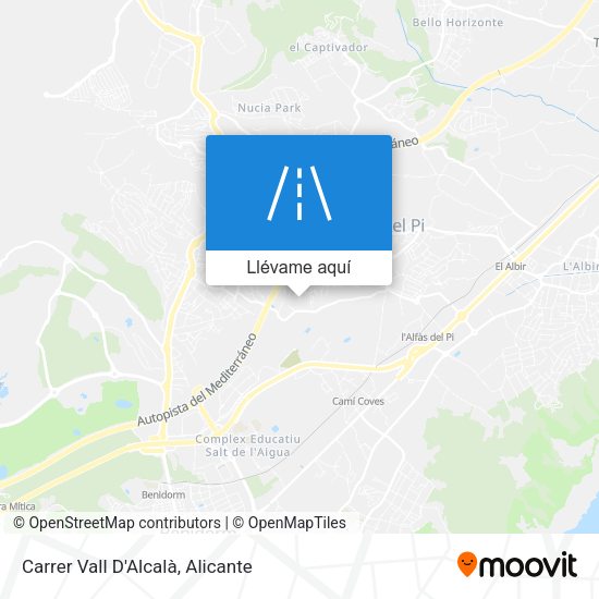 Mapa Carrer Vall D'Alcalà