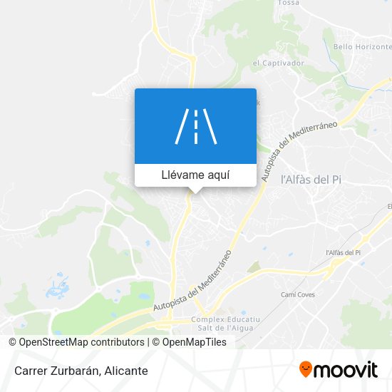 Mapa Carrer Zurbarán