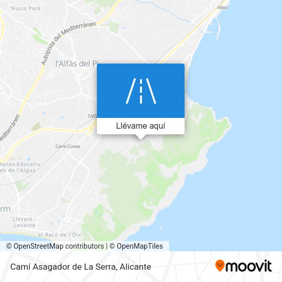 Mapa Camí Asagador de La Serra