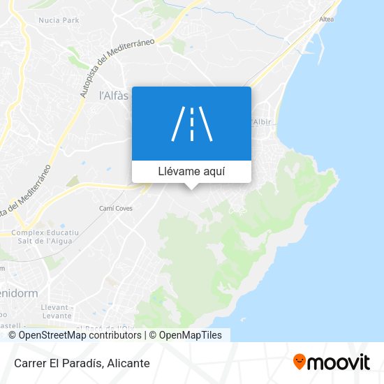 Mapa Carrer El Paradís