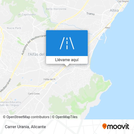 Mapa Carrer Urania