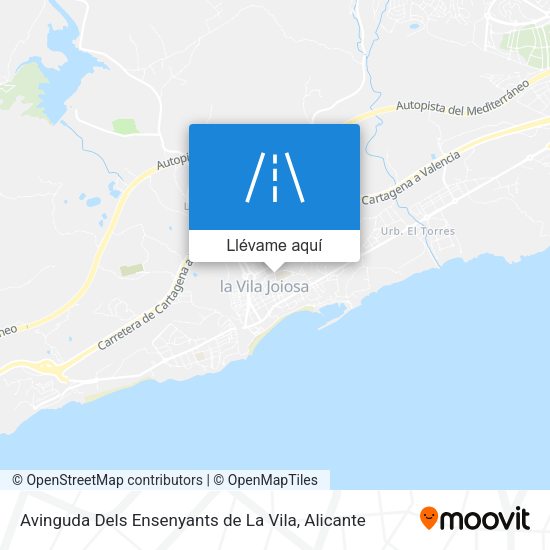 Mapa Avinguda Dels Ensenyants de La Vila