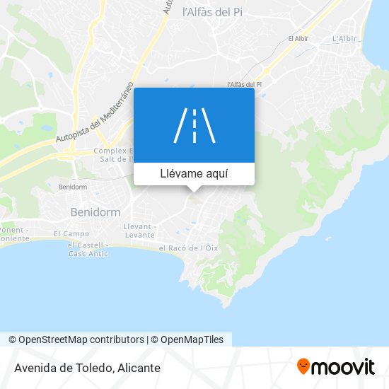 Mapa Avenida de Toledo