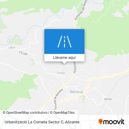 Mapa Urbanització La Cometa Sector C