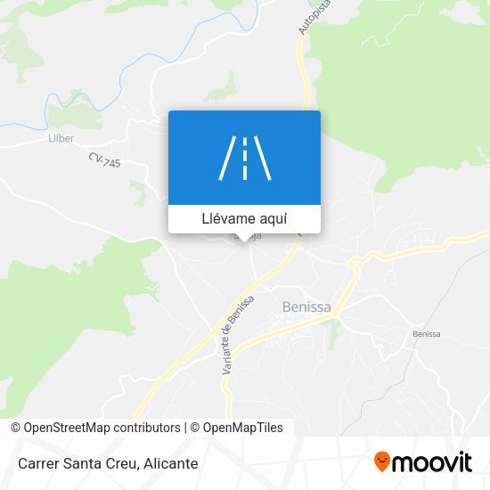 Mapa Carrer Santa Creu