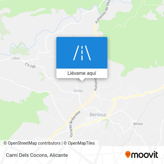 Mapa Camí Dels Cocons