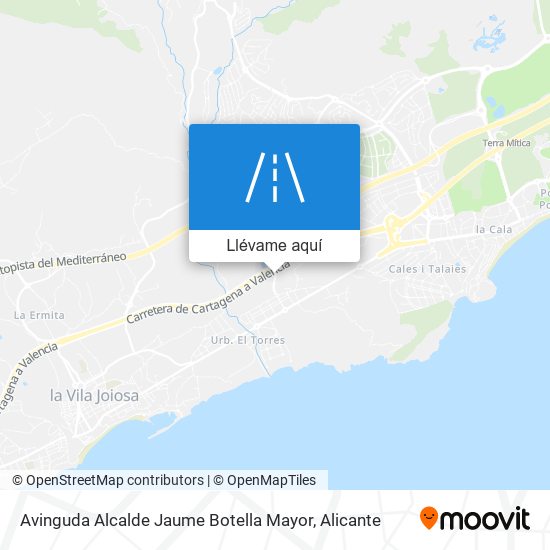 Mapa Avinguda Alcalde Jaume Botella Mayor