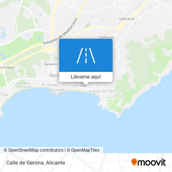 Mapa Calle de Gerona