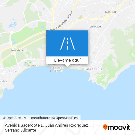 Mapa Avenida Sacerdote D. Juan Andrés Rodríguez Serrano