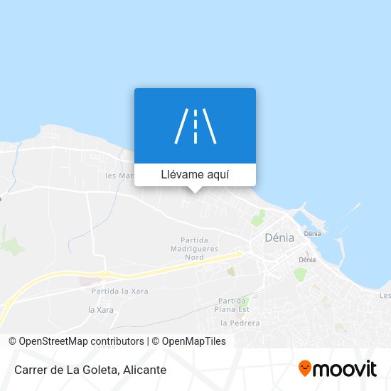 Mapa Carrer de La Goleta