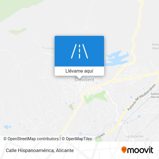 Mapa Calle Hispanoamérica