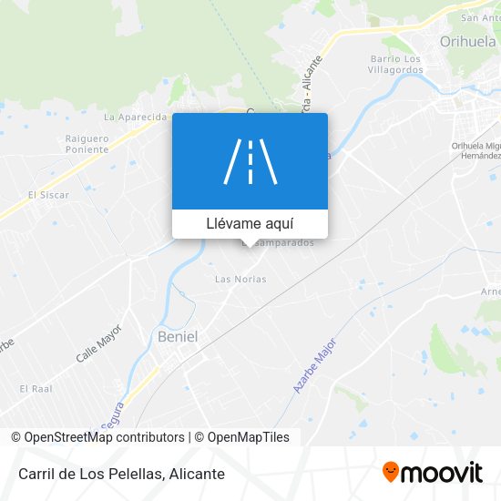 Mapa Carril de Los Pelellas