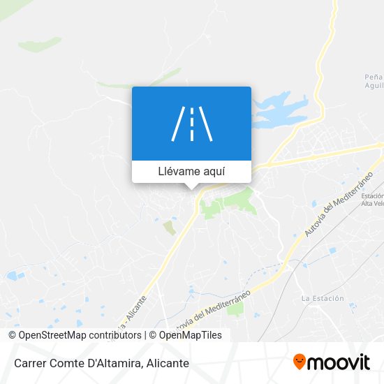 Mapa Carrer Comte D'Altamira