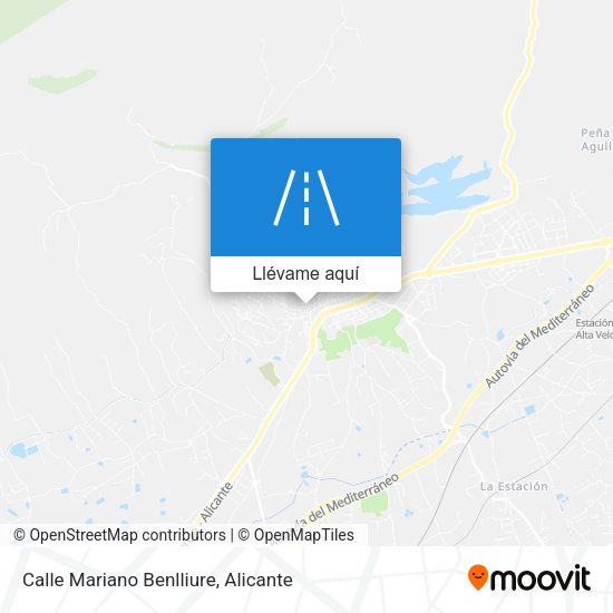 Mapa Calle Mariano Benlliure
