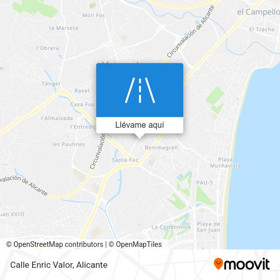Mapa Calle Enric Valor