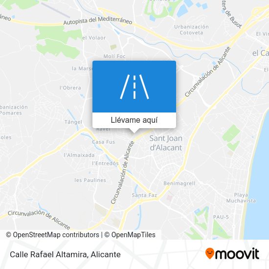 Mapa Calle Rafael Altamira