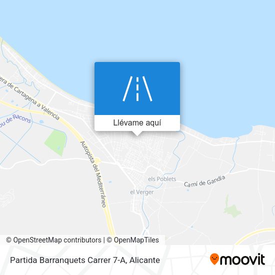 Mapa Partida Barranquets Carrer 7-A