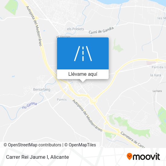 Mapa Carrer Rei Jaume I