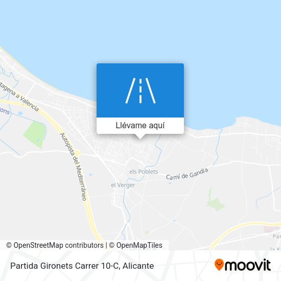Mapa Partida Gironets Carrer 10-C
