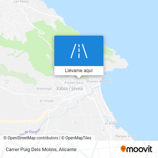 Mapa Carrer Puig Dels Molins
