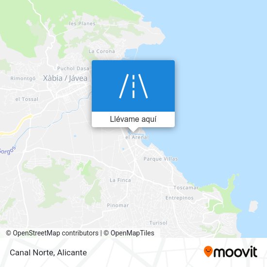Mapa Canal Norte