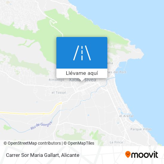 Mapa Carrer Sor Maria Gallart