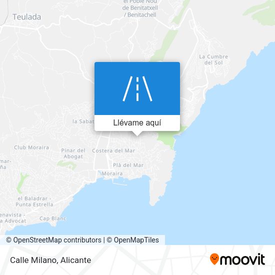Mapa Calle Milano